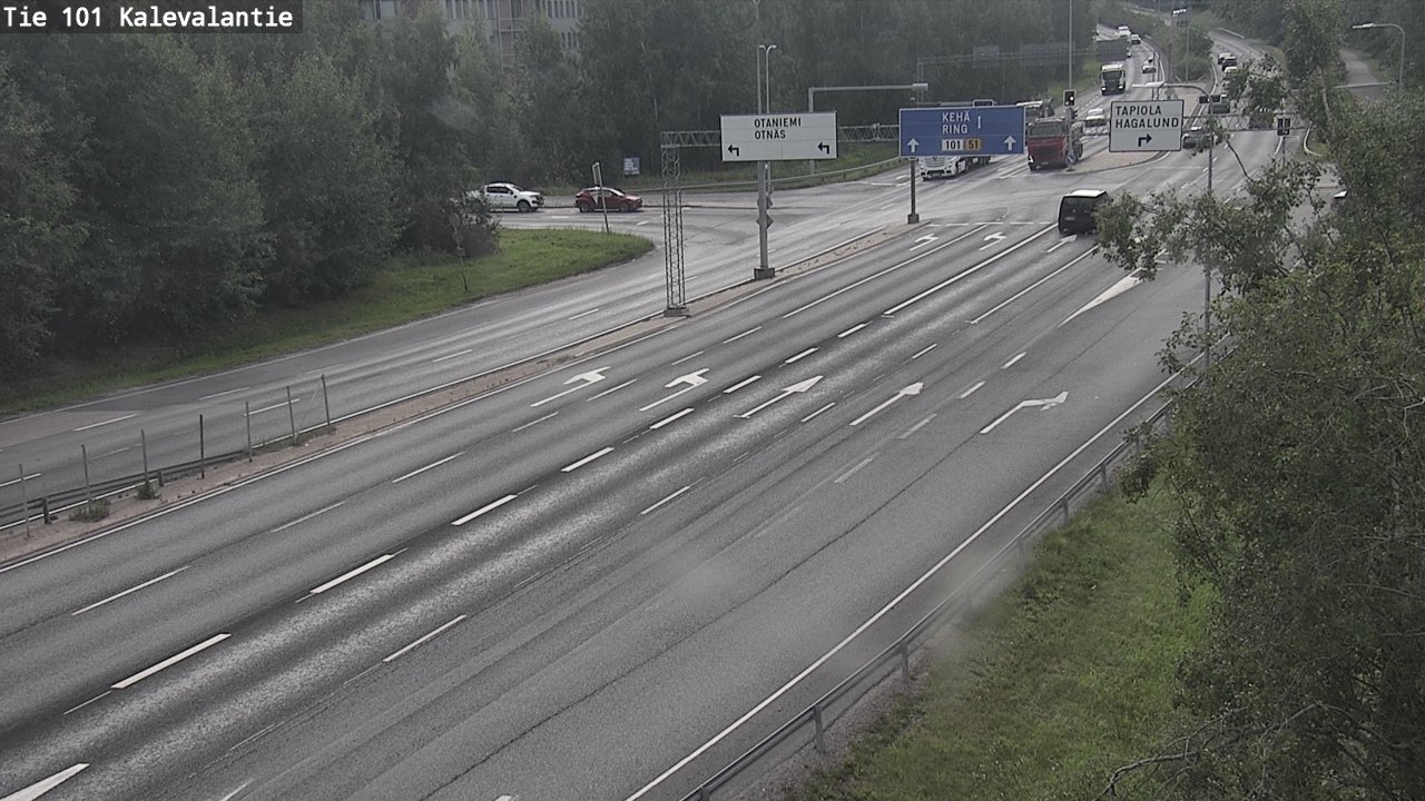 Weather Camera Image Road 101 Kalevalantie, Espoo, Uusimaa