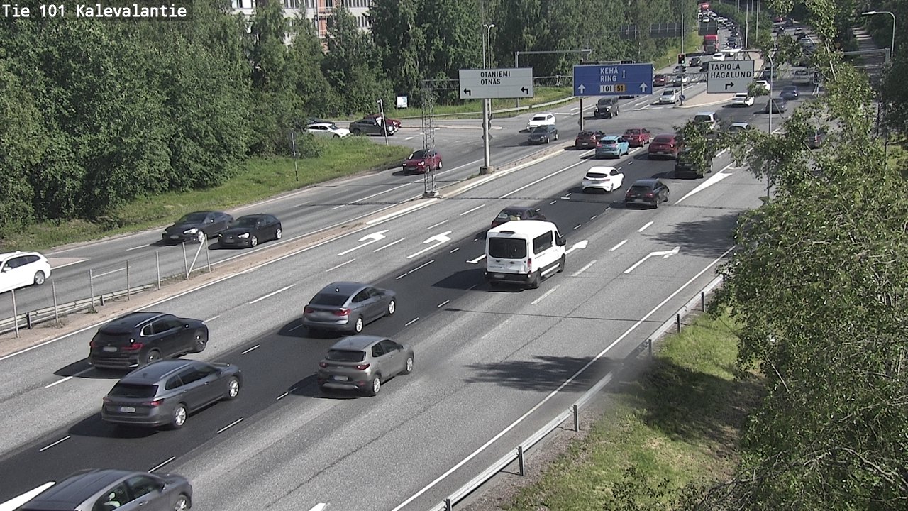 Kelikamerat Kuva Tie 101 Kalevalantie, Espoo, Uusimaa