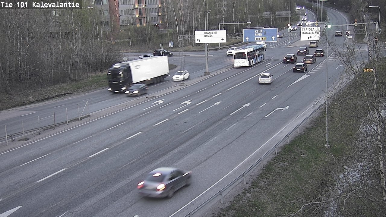Kelikamerat Kuva Tie 101 Kalevalantie, Espoo, Uusimaa