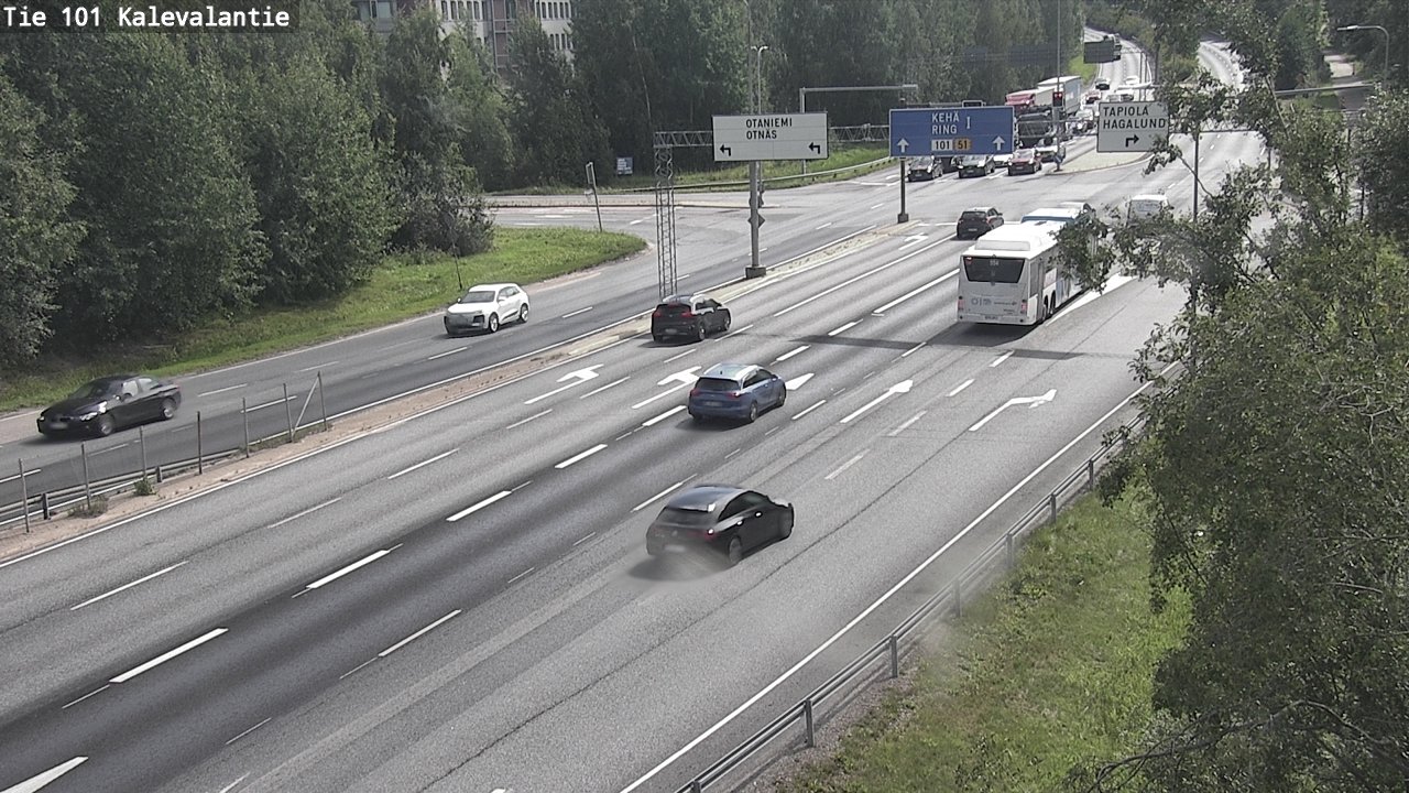 Kelikamerat Kuva Tie 101 Kalevalantie, Espoo, Uusimaa