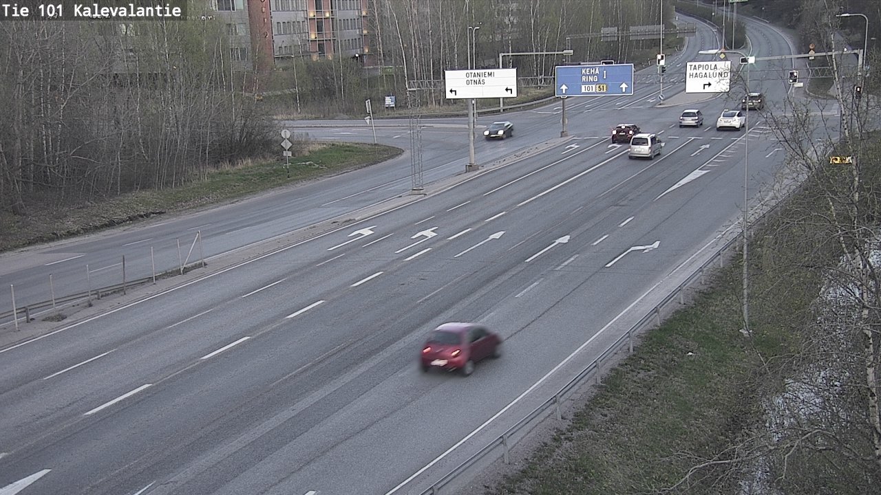 Kelikamerat Kuva Tie 101 Kalevalantie, Espoo, Uusimaa