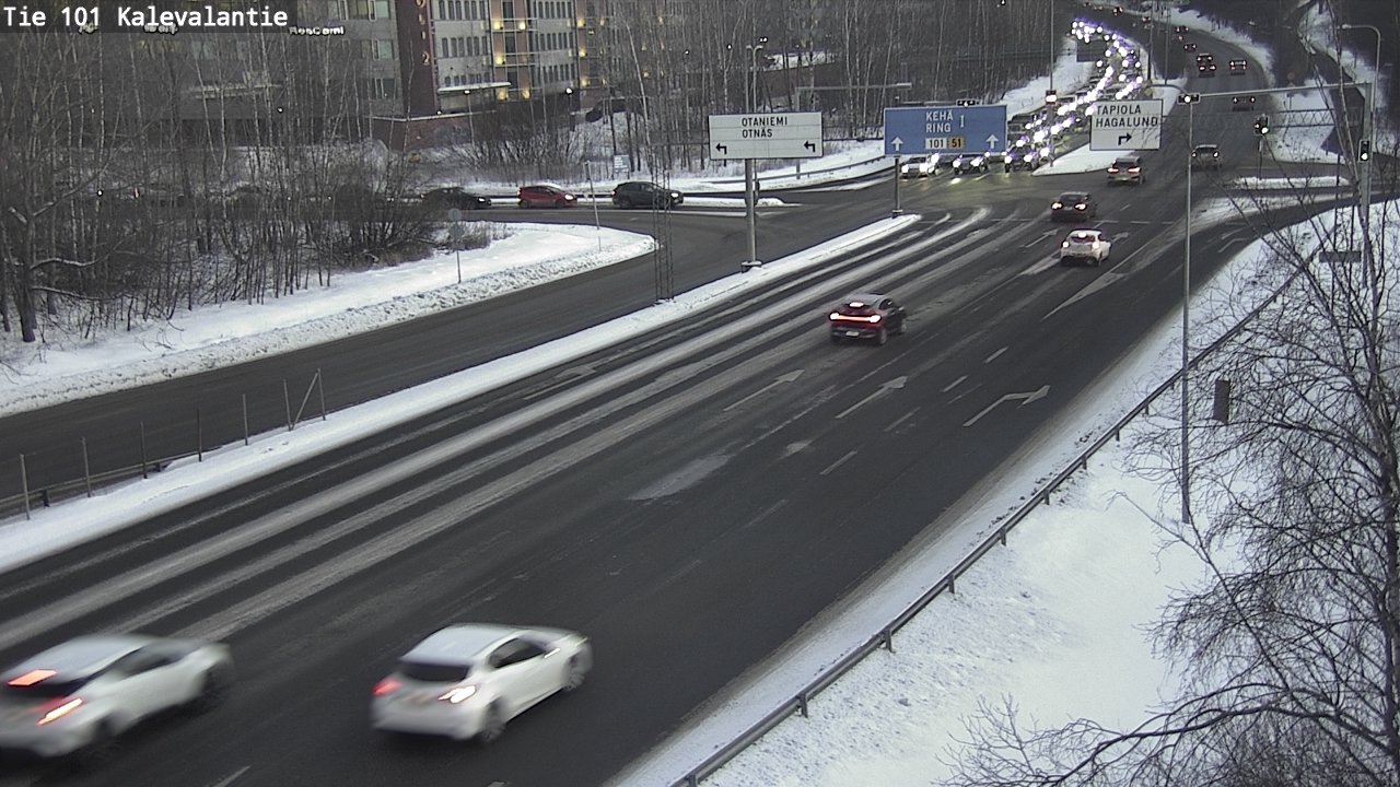 Weather Camera Image Road 101 Kalevalantie, Espoo, Uusimaa