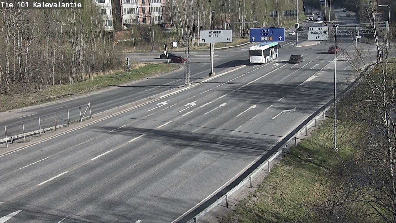 Kelikamerat Kuva Tie 101 Kalevalantie, Espoo, Uusimaa