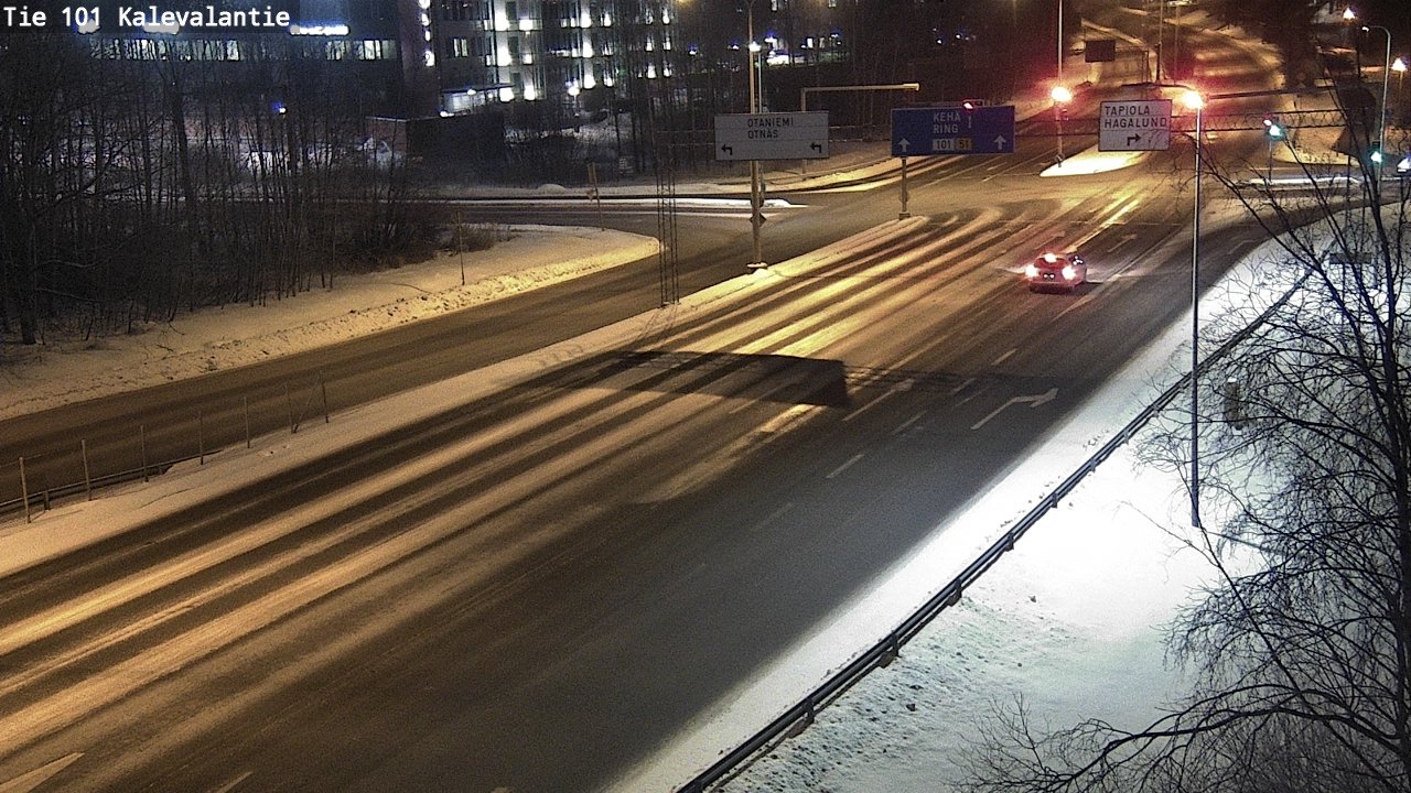 Kelikamerat Kuva Tie 101 Kalevalantie, Espoo, Uusimaa