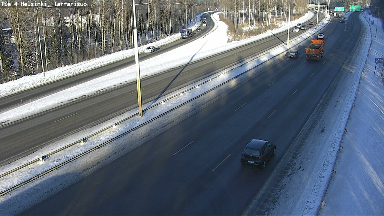 Weather Camera Image Road 4 Helsinki, Tattarisuo, Helsinki, Uusimaa