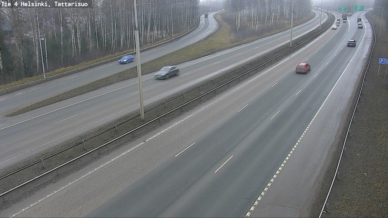 Weather Camera Image Road 4 Helsinki, Tattarisuo, Helsinki, Uusimaa