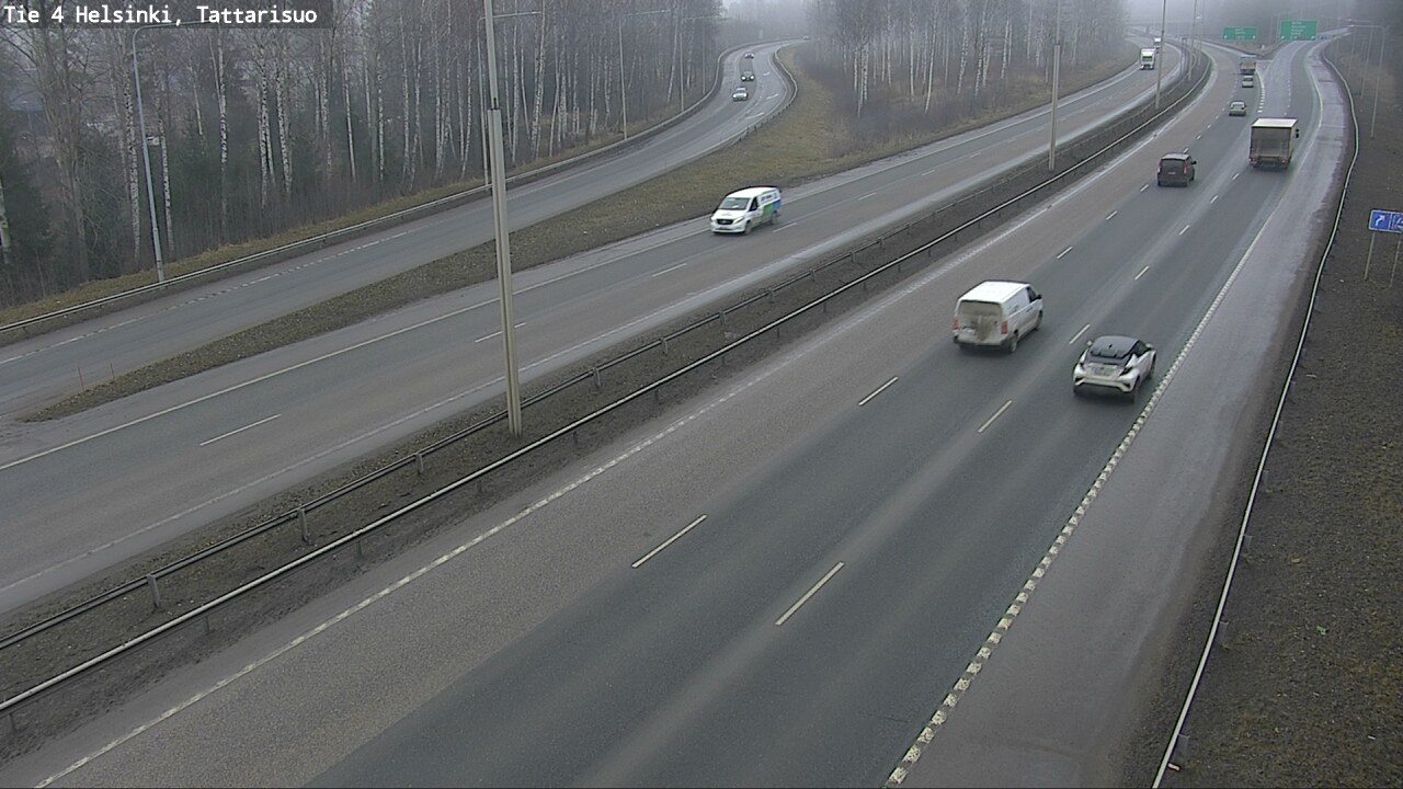 Weather Camera Image Road 4 Helsinki, Tattarisuo, Helsinki, Uusimaa