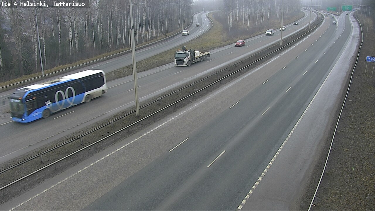 Weather Camera Image Väg 4 Helsingfors, Tattarmossen, Helsinki, Uusimaa