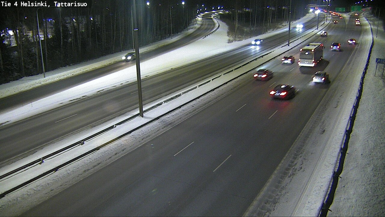 Weather Camera Image Road 4 Helsinki, Tattarisuo, Helsinki, Uusimaa
