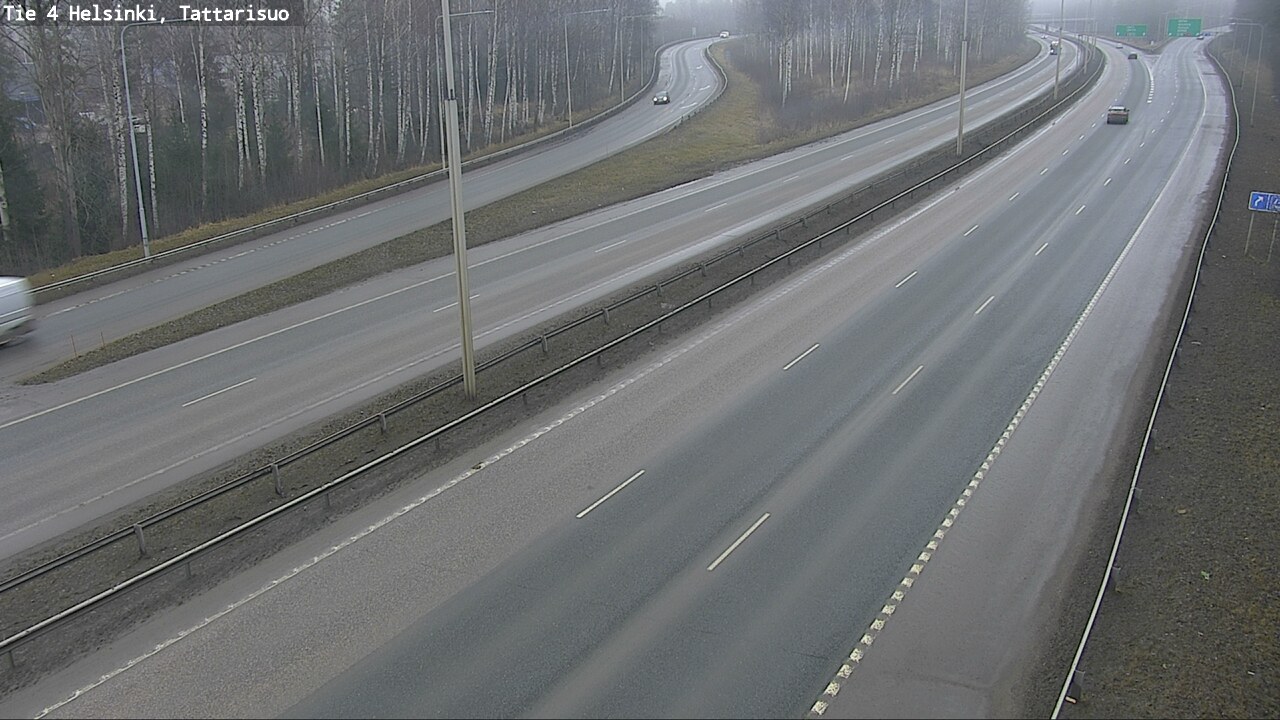 Weather Camera Image Road 4 Helsinki, Tattarisuo, Helsinki, Uusimaa