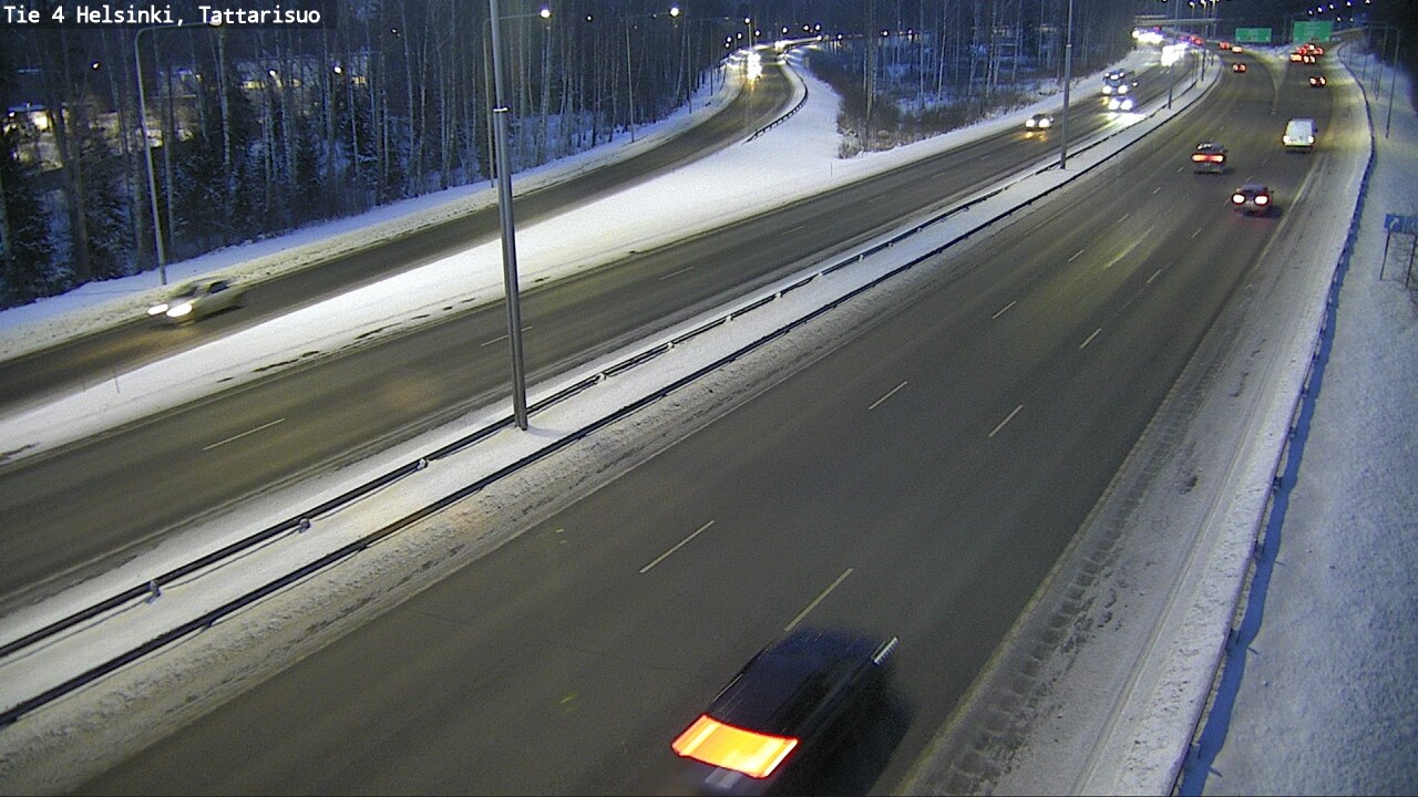 Weather Camera Image Road 4 Helsinki, Tattarisuo, Helsinki, Uusimaa