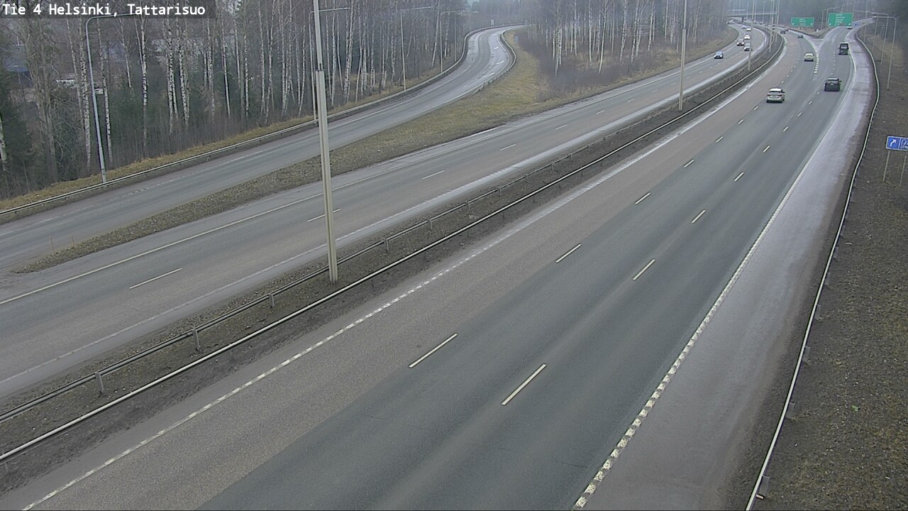 Weather Camera Image Väg 4 Helsingfors, Tattarmossen, Helsinki, Uusimaa