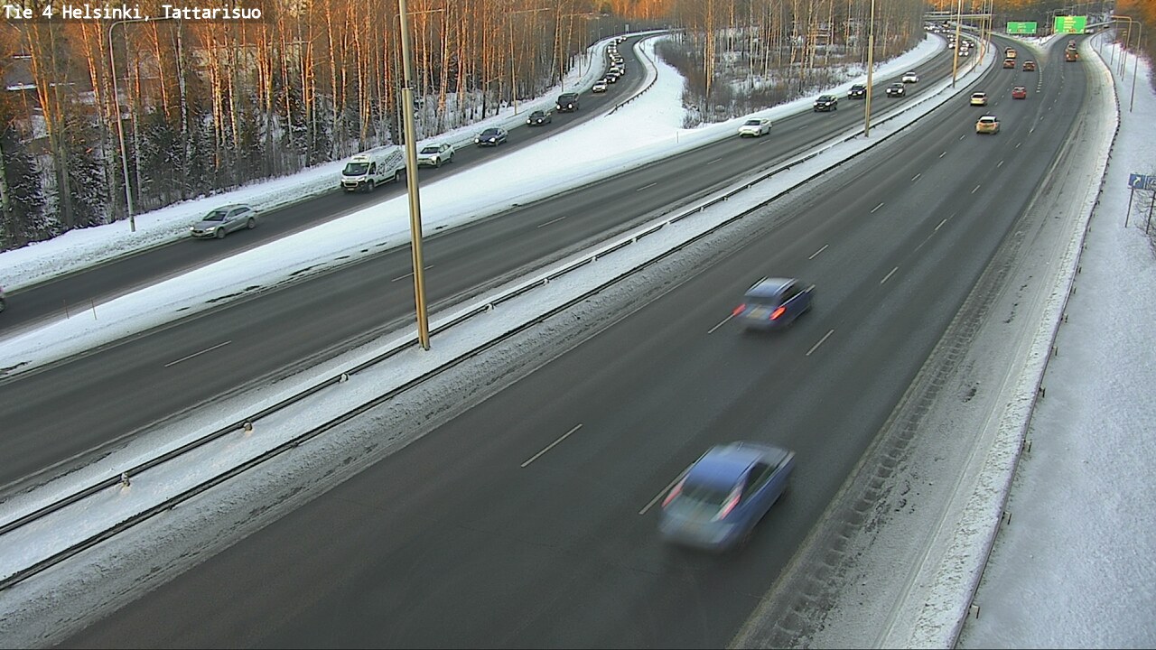 Weather Camera Image Road 4 Helsinki, Tattarisuo, Helsinki, Uusimaa