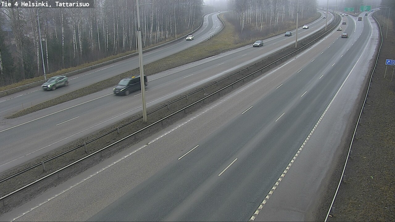 Weather Camera Image Road 4 Helsinki, Tattarisuo, Helsinki, Uusimaa