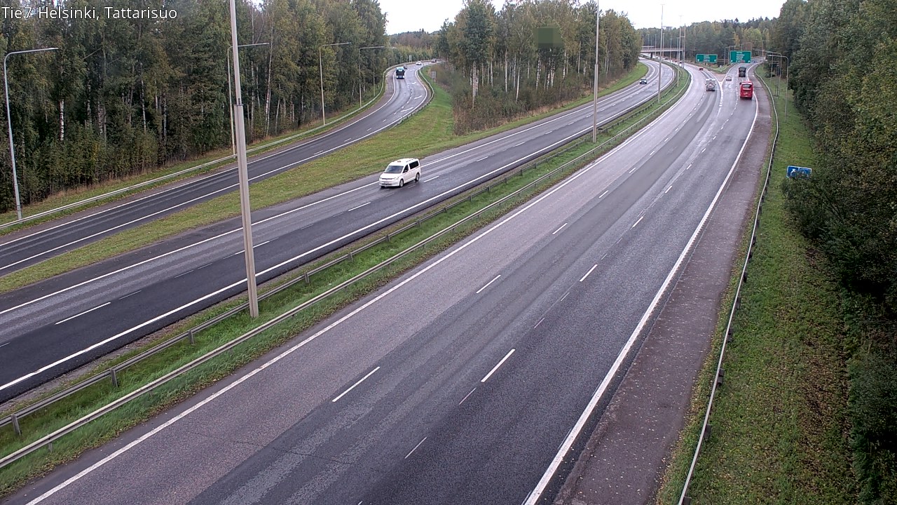 Weather Camera Image Road 4 Helsinki, Tattarisuo, Helsinki, Uusimaa