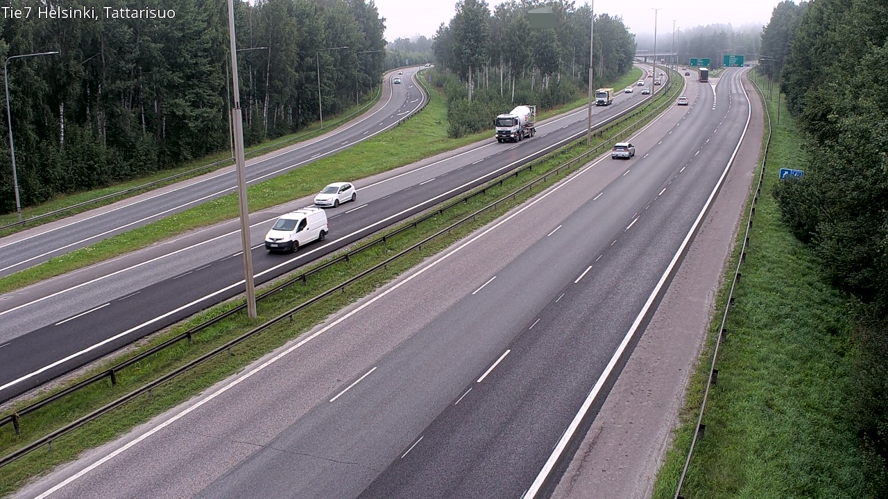 Weather Camera Image Road 4 Helsinki, Tattarisuo, Helsinki, Uusimaa