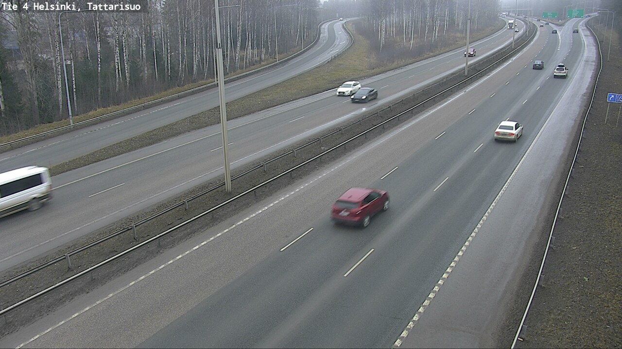 Weather Camera Image Väg 4 Helsingfors, Tattarmossen, Helsinki, Uusimaa