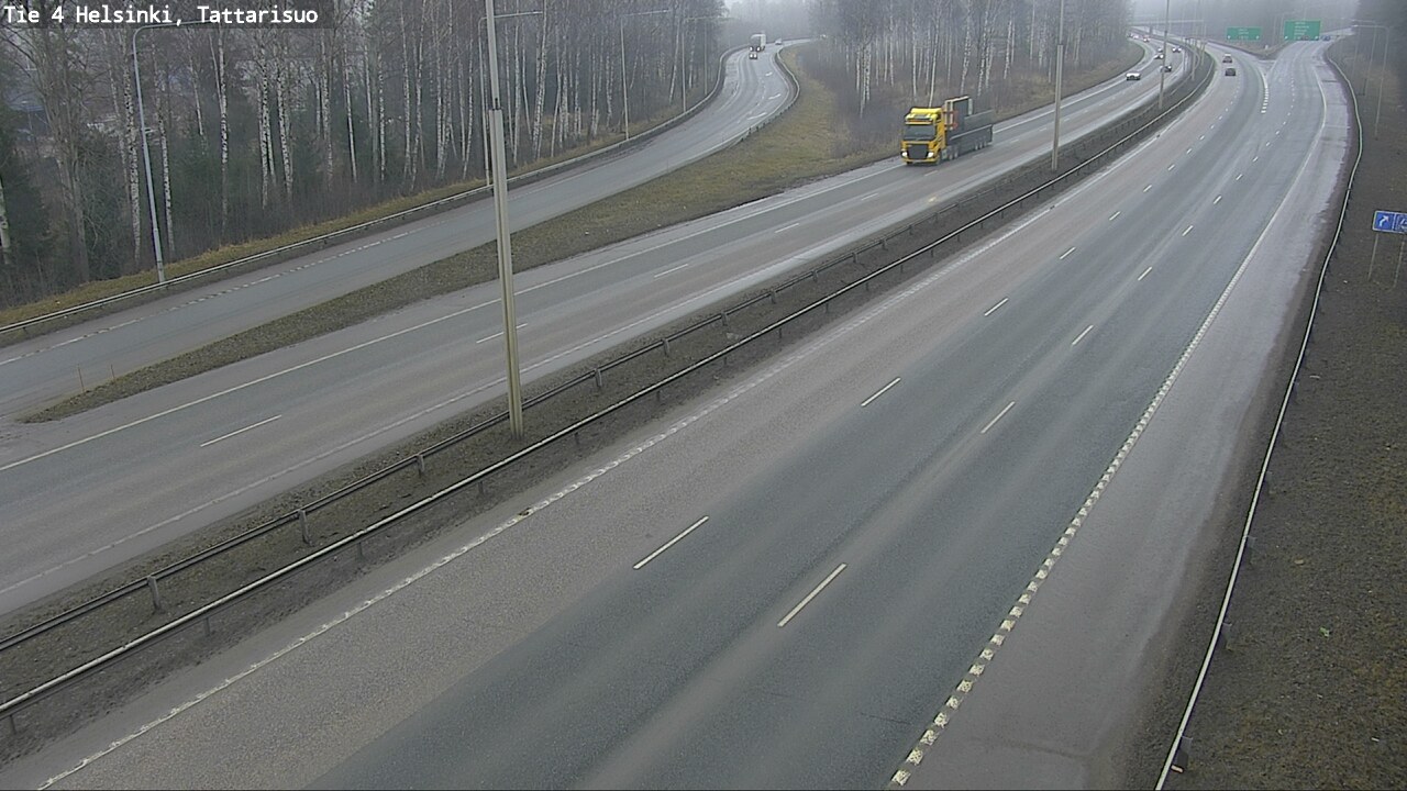 Weather Camera Image Road 4 Helsinki, Tattarisuo, Helsinki, Uusimaa