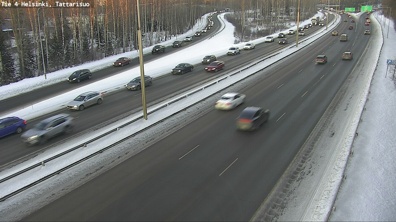 Weather Camera Image Road 4 Helsinki, Tattarisuo, Helsinki, Uusimaa