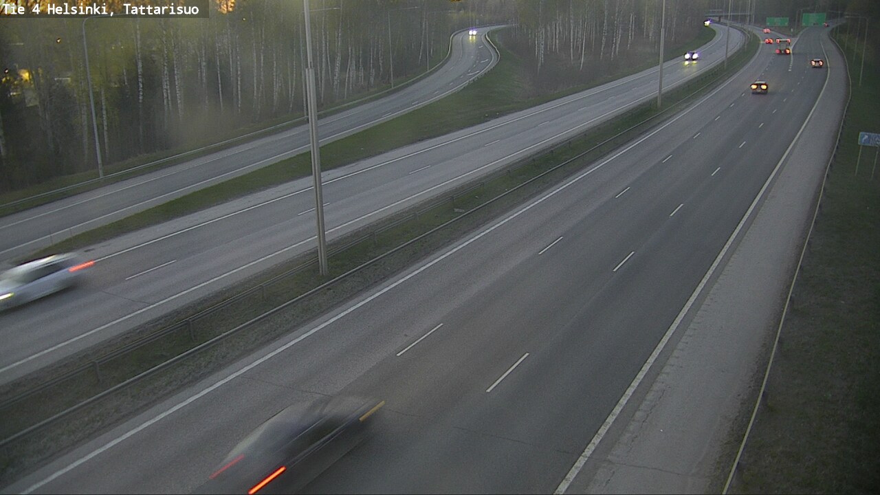 Weather Camera Image Road 4 Helsinki, Tattarisuo, Helsinki, Uusimaa