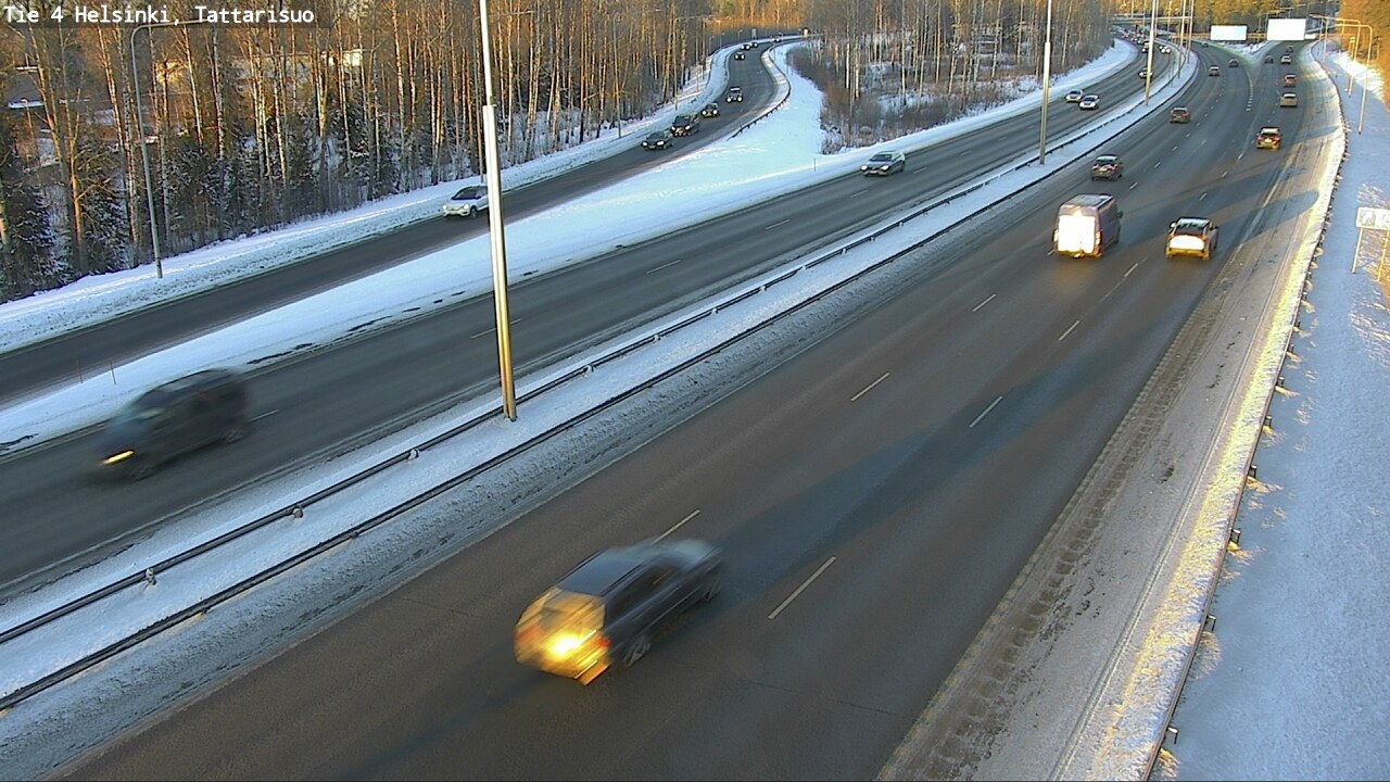 Weather Camera Image Road 4 Helsinki, Tattarisuo, Helsinki, Uusimaa