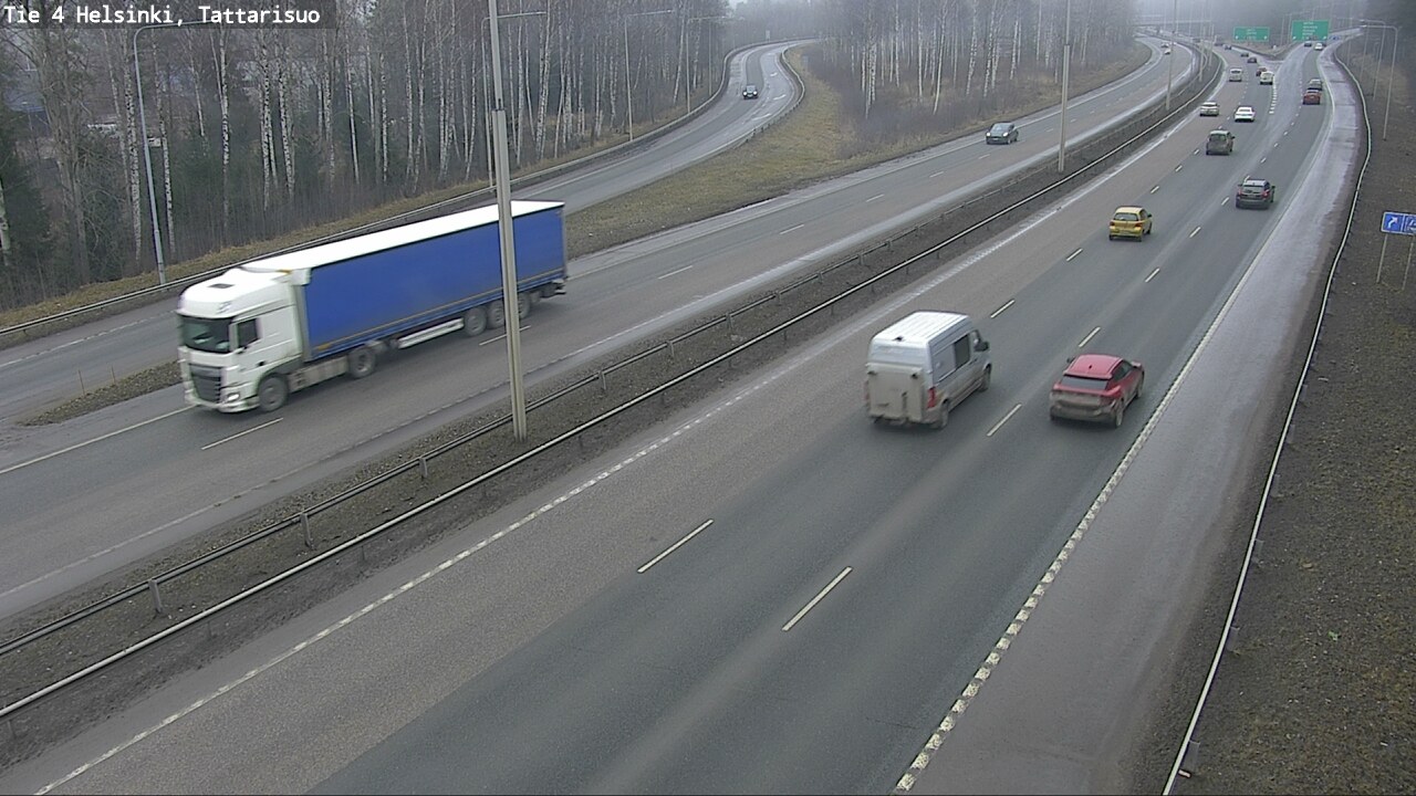 Weather Camera Image Väg 4 Helsingfors, Tattarmossen, Helsinki, Uusimaa