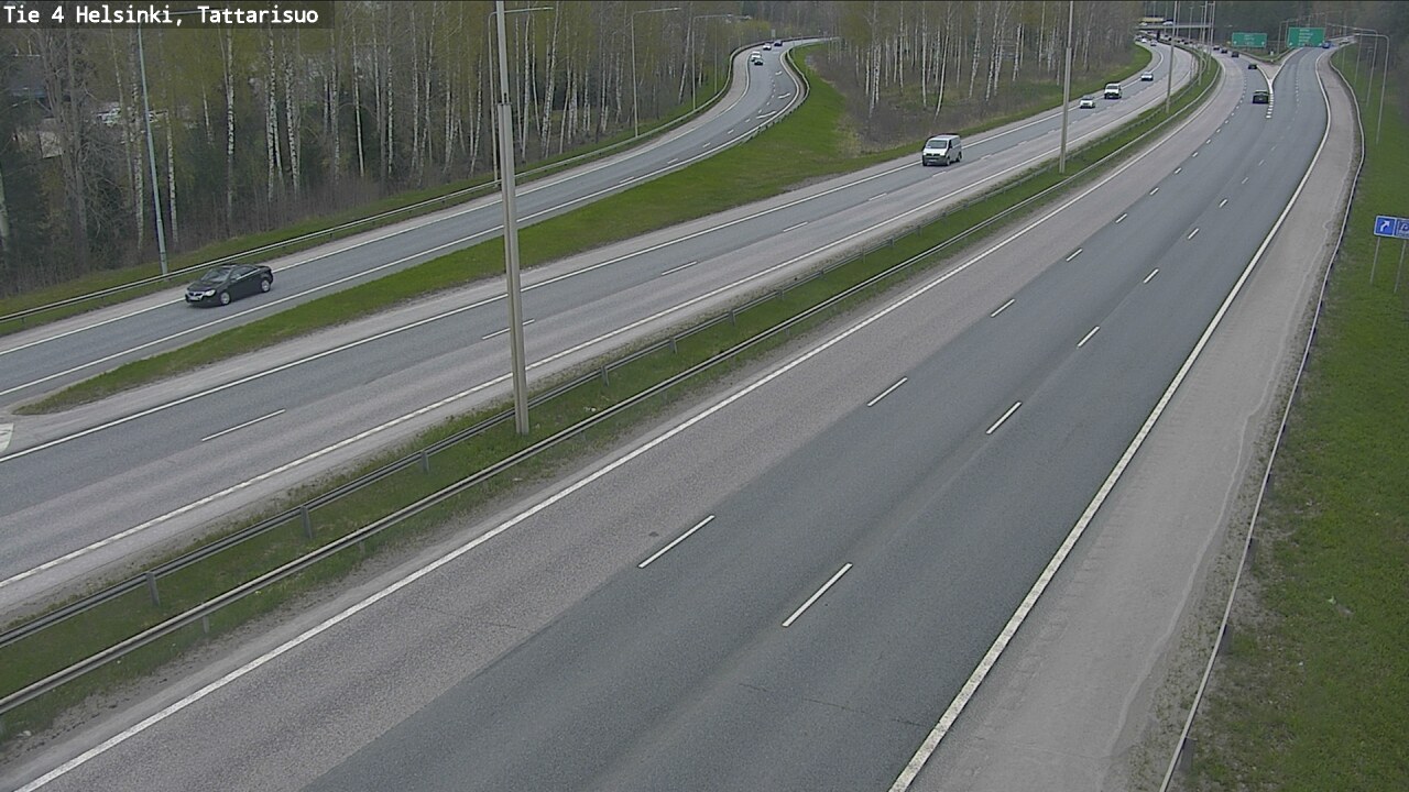 Weather Camera Image Road 4 Helsinki, Tattarisuo, Helsinki, Uusimaa