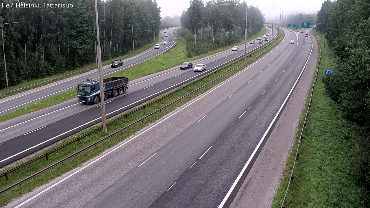 Weather Camera Image Road 4 Helsinki, Tattarisuo, Helsinki, Uusimaa