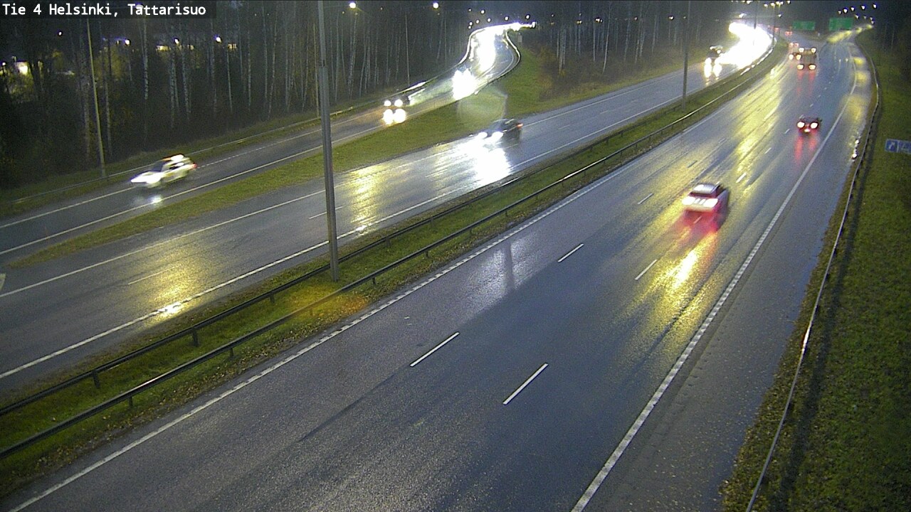 Weather Camera Image Road 4 Helsinki, Tattarisuo, Helsinki, Uusimaa