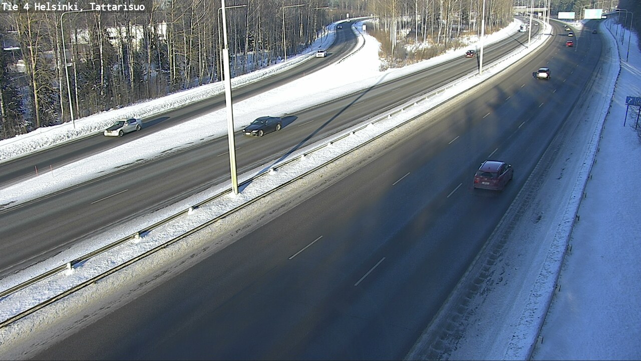 Weather Camera Image Road 4 Helsinki, Tattarisuo, Helsinki, Uusimaa
