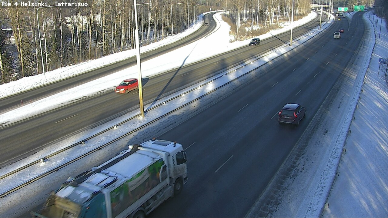 Weather Camera Image Road 4 Helsinki, Tattarisuo, Helsinki, Uusimaa