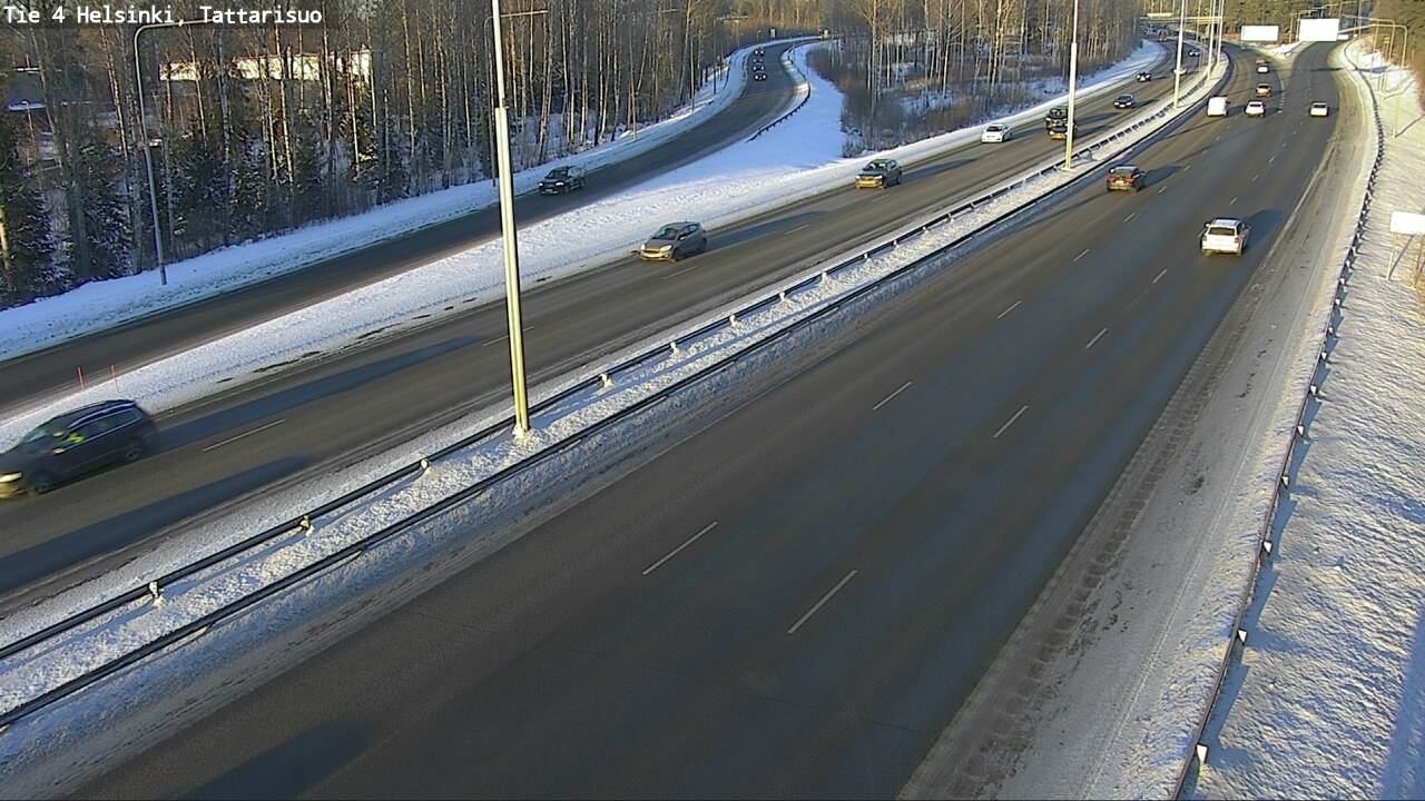 Weather Camera Image Road 4 Helsinki, Tattarisuo, Helsinki, Uusimaa