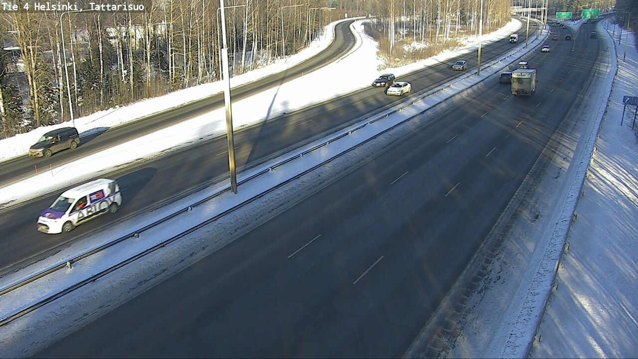 Weather Camera Image Road 4 Helsinki, Tattarisuo, Helsinki, Uusimaa