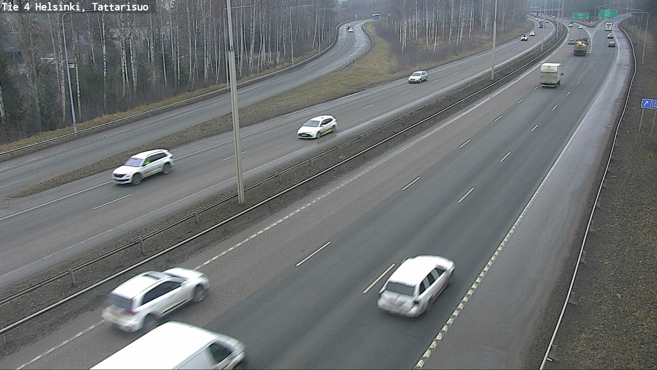 Weather Camera Image Väg 4 Helsingfors, Tattarmossen, Helsinki, Uusimaa