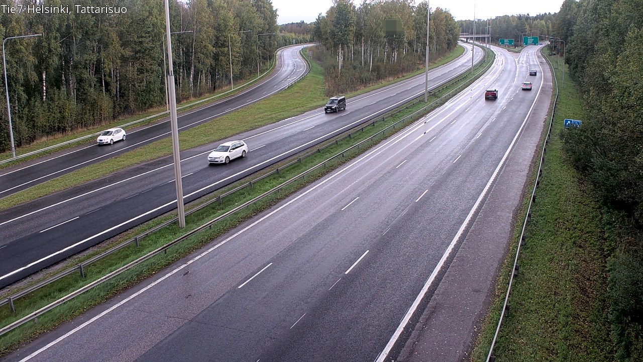 Weather Camera Image Road 4 Helsinki, Tattarisuo, Helsinki, Uusimaa