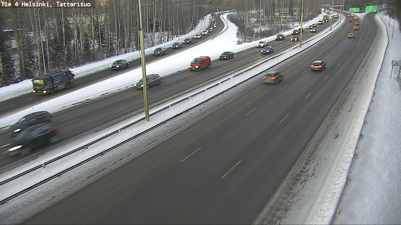 Weather Camera Image Road 4 Helsinki, Tattarisuo, Helsinki, Uusimaa