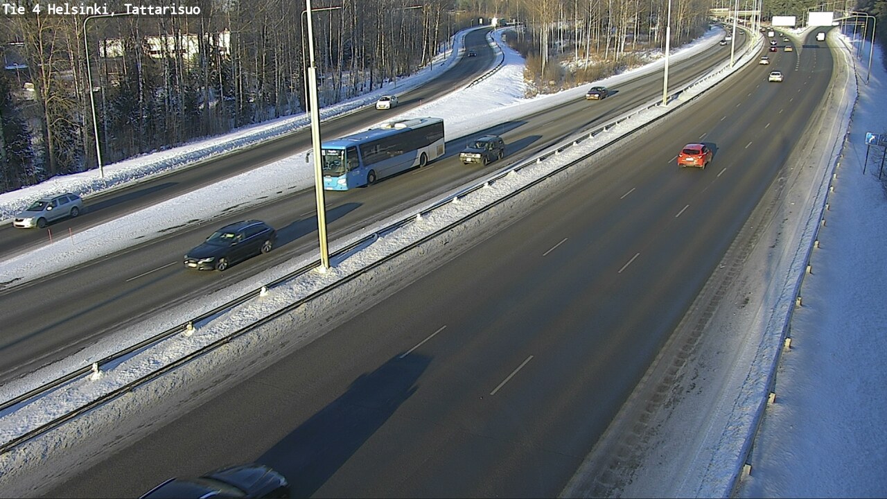 Weather Camera Image Road 4 Helsinki, Tattarisuo, Helsinki, Uusimaa