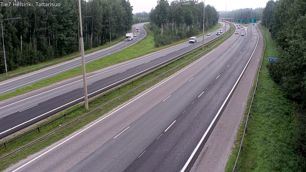 Weather Camera Image Road 4 Helsinki, Tattarisuo, Helsinki, Uusimaa