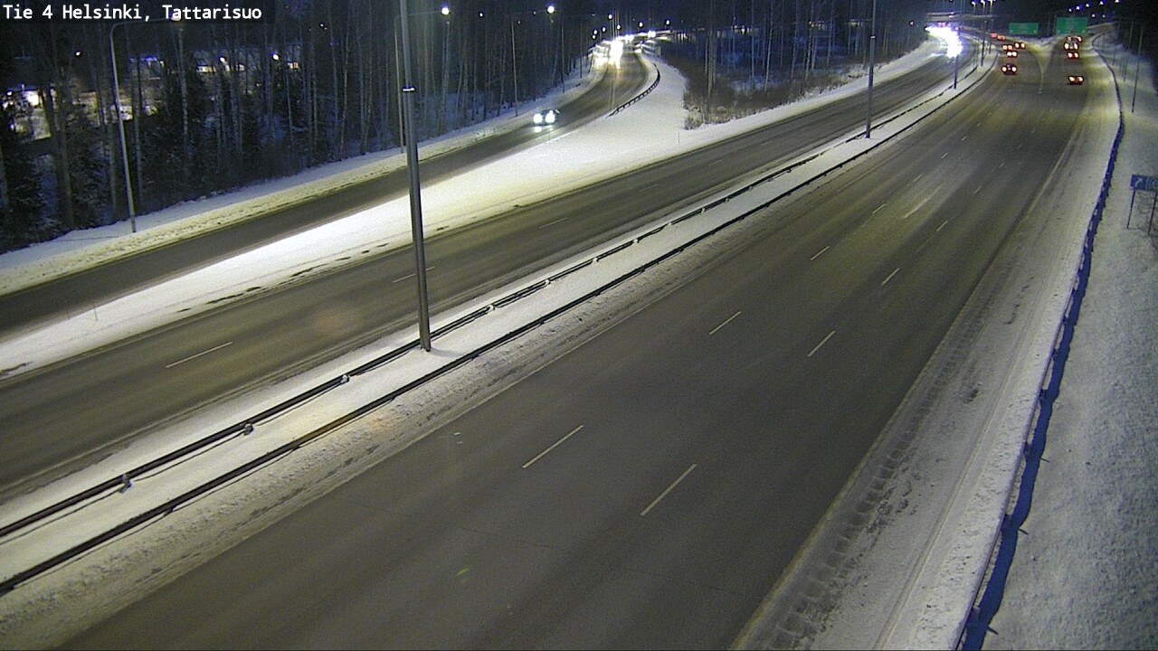 Weather Camera Image Road 4 Helsinki, Tattarisuo, Helsinki, Uusimaa
