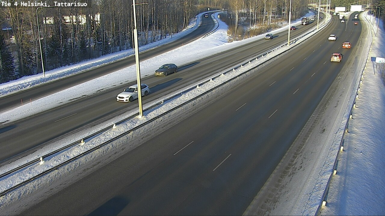 Weather Camera Image Road 4 Helsinki, Tattarisuo, Helsinki, Uusimaa