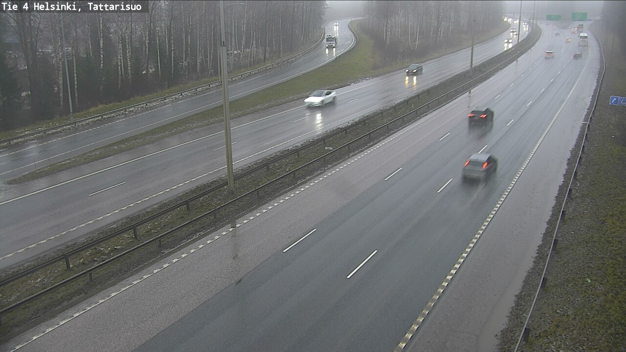 Weather Camera Image Väg 4 Helsingfors, Tattarmossen, Helsinki, Uusimaa