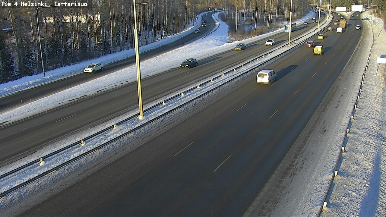 Weather Camera Image Road 4 Helsinki, Tattarisuo, Helsinki, Uusimaa