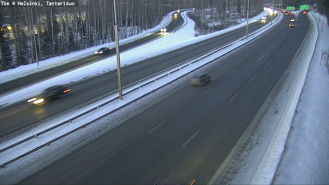 Weather Camera Image Road 4 Helsinki, Tattarisuo, Helsinki, Uusimaa