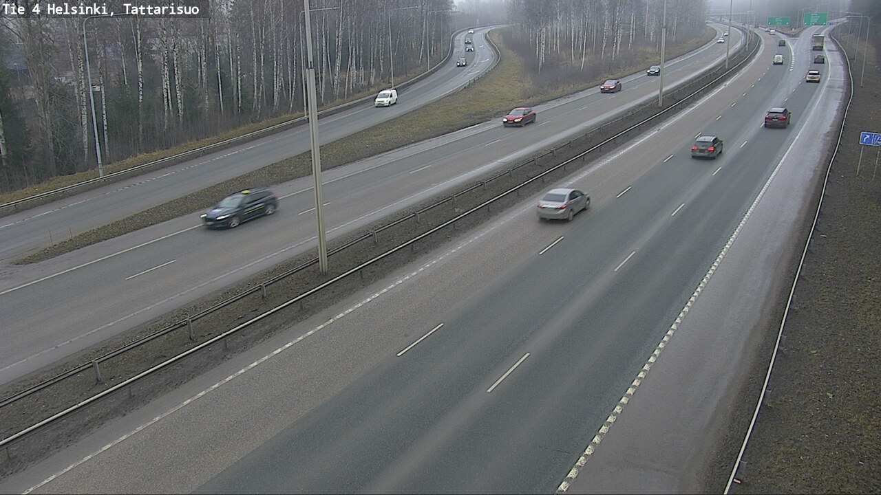 Weather Camera Image Road 4 Helsinki, Tattarisuo, Helsinki, Uusimaa