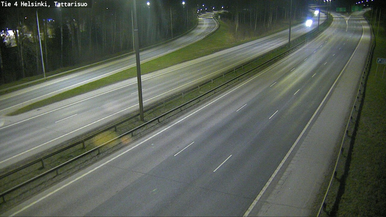 Weather Camera Image Road 4 Helsinki, Tattarisuo, Helsinki, Uusimaa