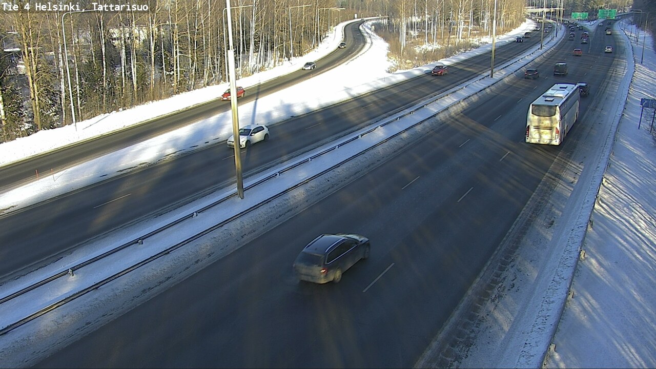 Weather Camera Image Road 4 Helsinki, Tattarisuo, Helsinki, Uusimaa