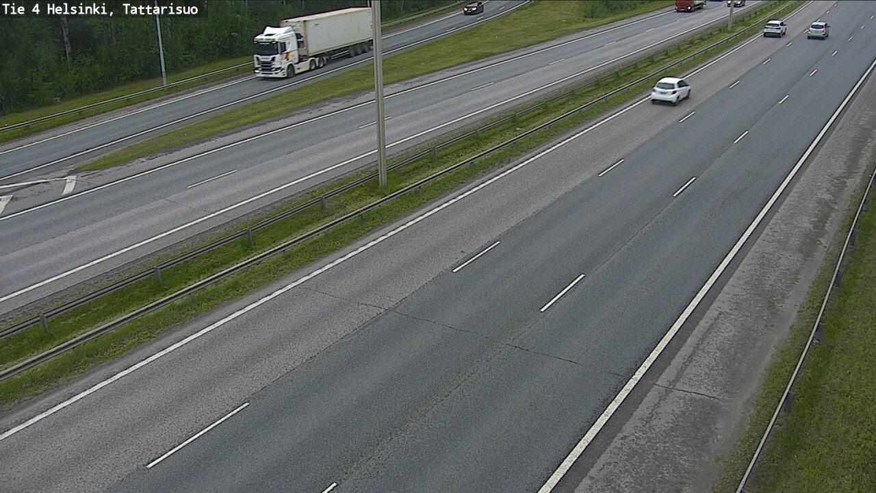 Weather Camera Image Väg 4 Helsingfors, Tattarmossen, Helsinki, Uusimaa