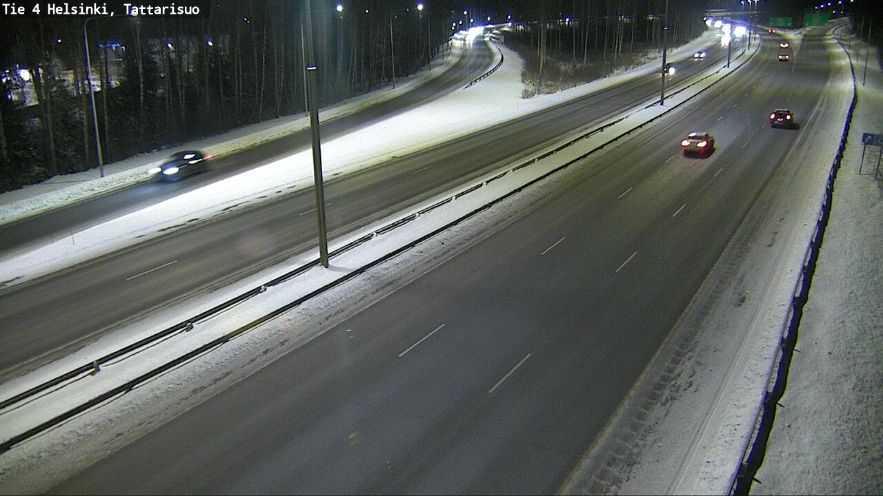 Weather Camera Image Road 4 Helsinki, Tattarisuo, Helsinki, Uusimaa