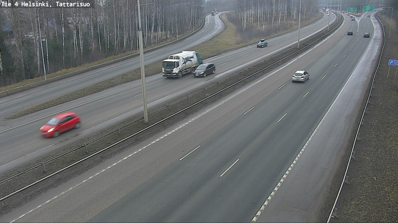 Weather Camera Image Väg 4 Helsingfors, Tattarmossen, Helsinki, Uusimaa