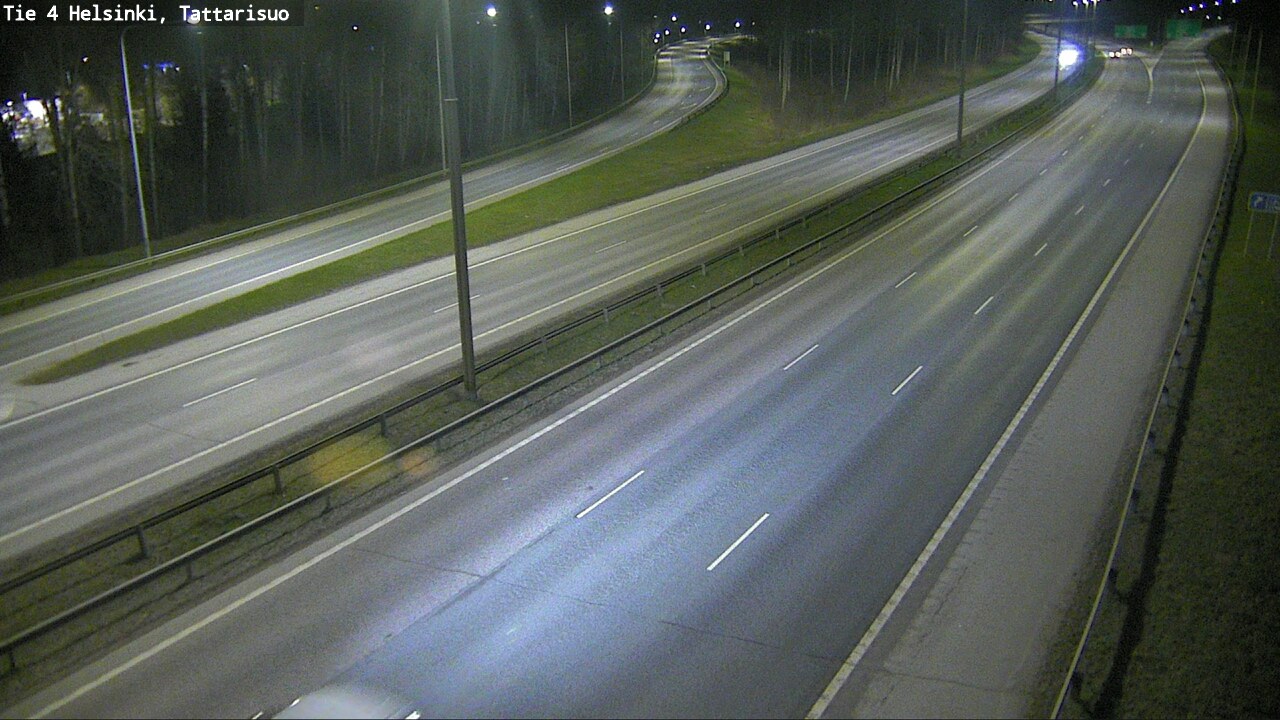 Weather Camera Image Road 4 Helsinki, Tattarisuo, Helsinki, Uusimaa